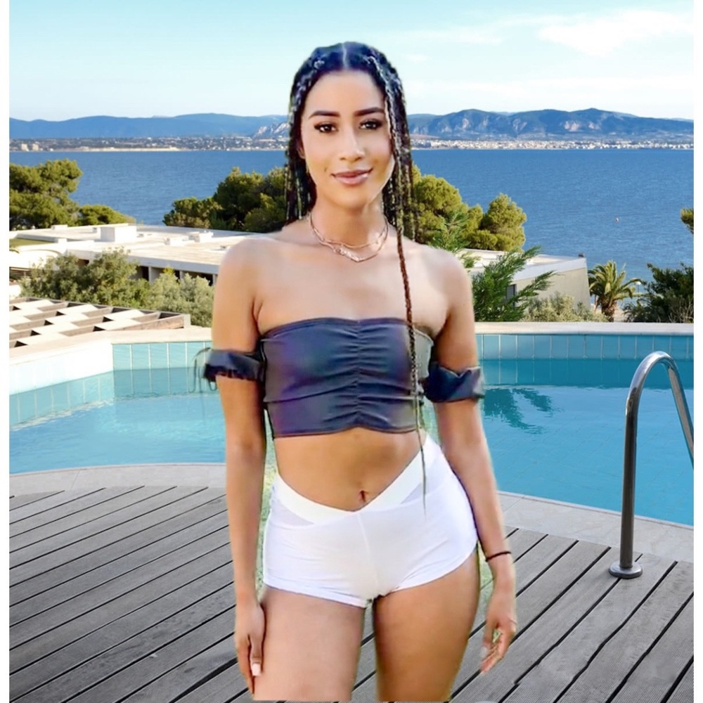 Holographic crop top